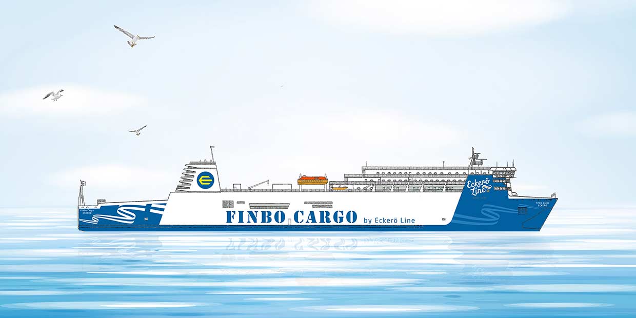 Eckerö Linen uuden rahtilaivan nimi on Finbo Cargo