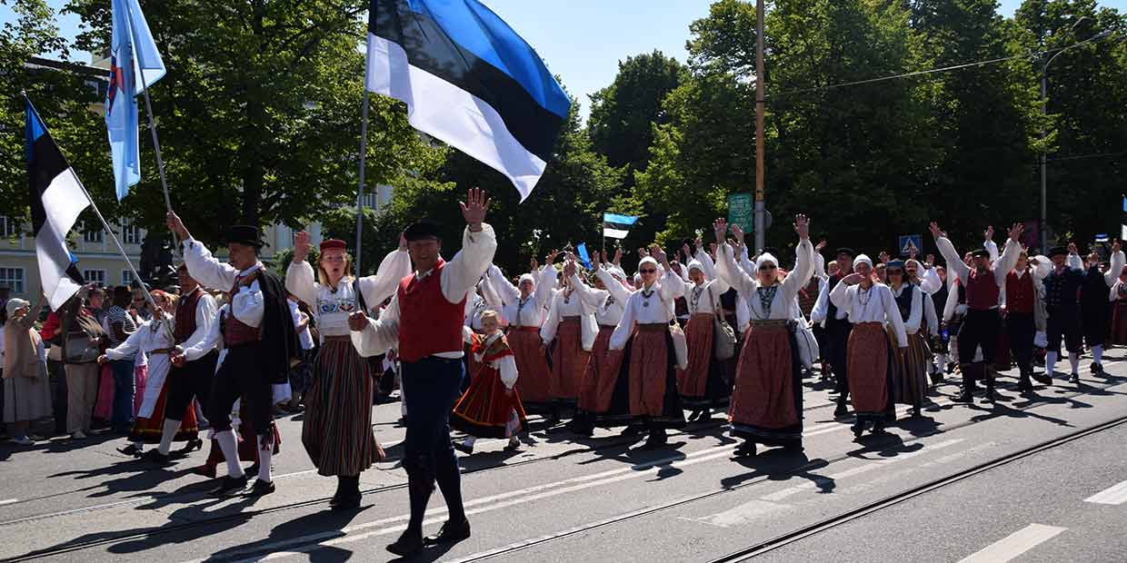 Poikkeusjärjestelyjä Tallinnan liikenteessä Laulujuhlien aikana 4.-7.7.19