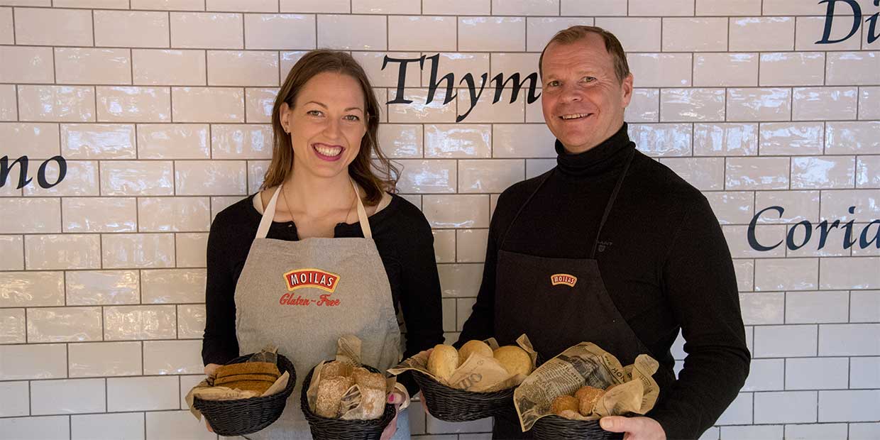 M/s Finlandian gluteenittomat tuotteet tulevat Moilas perheleipomosta Pieksämäeltä