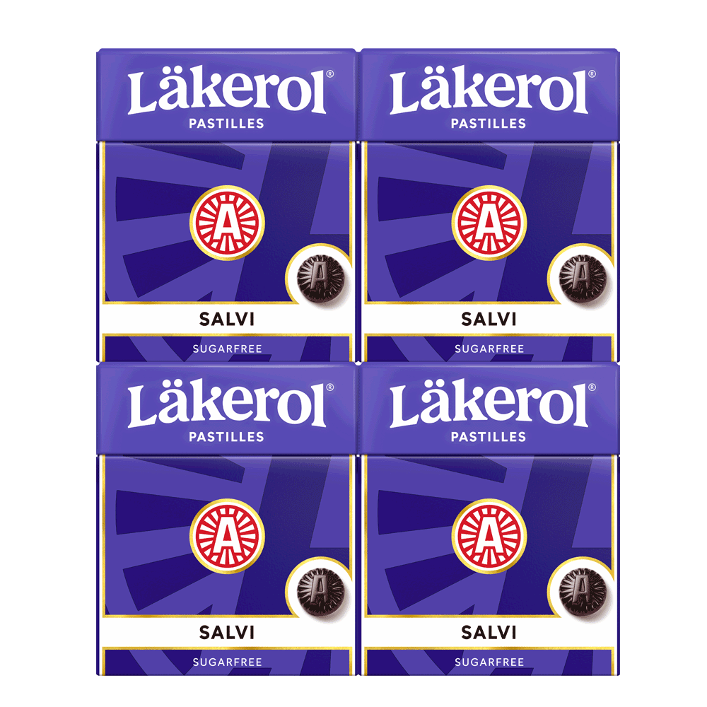 Läkerol Salvi sugar-free, 4-pack