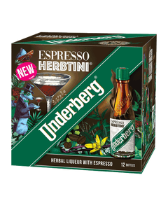 Underberg Espresso Herbtini 27%, 12 x 2 cl