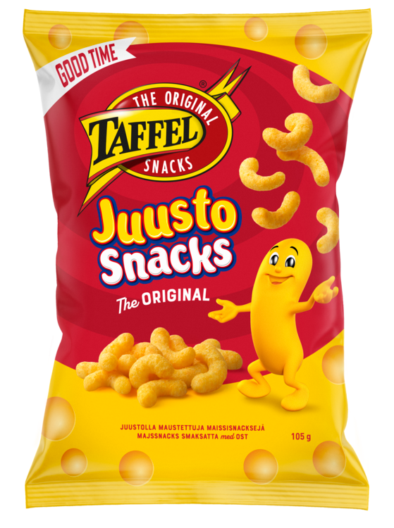Taffel Juustosnacks, 10 x 105g