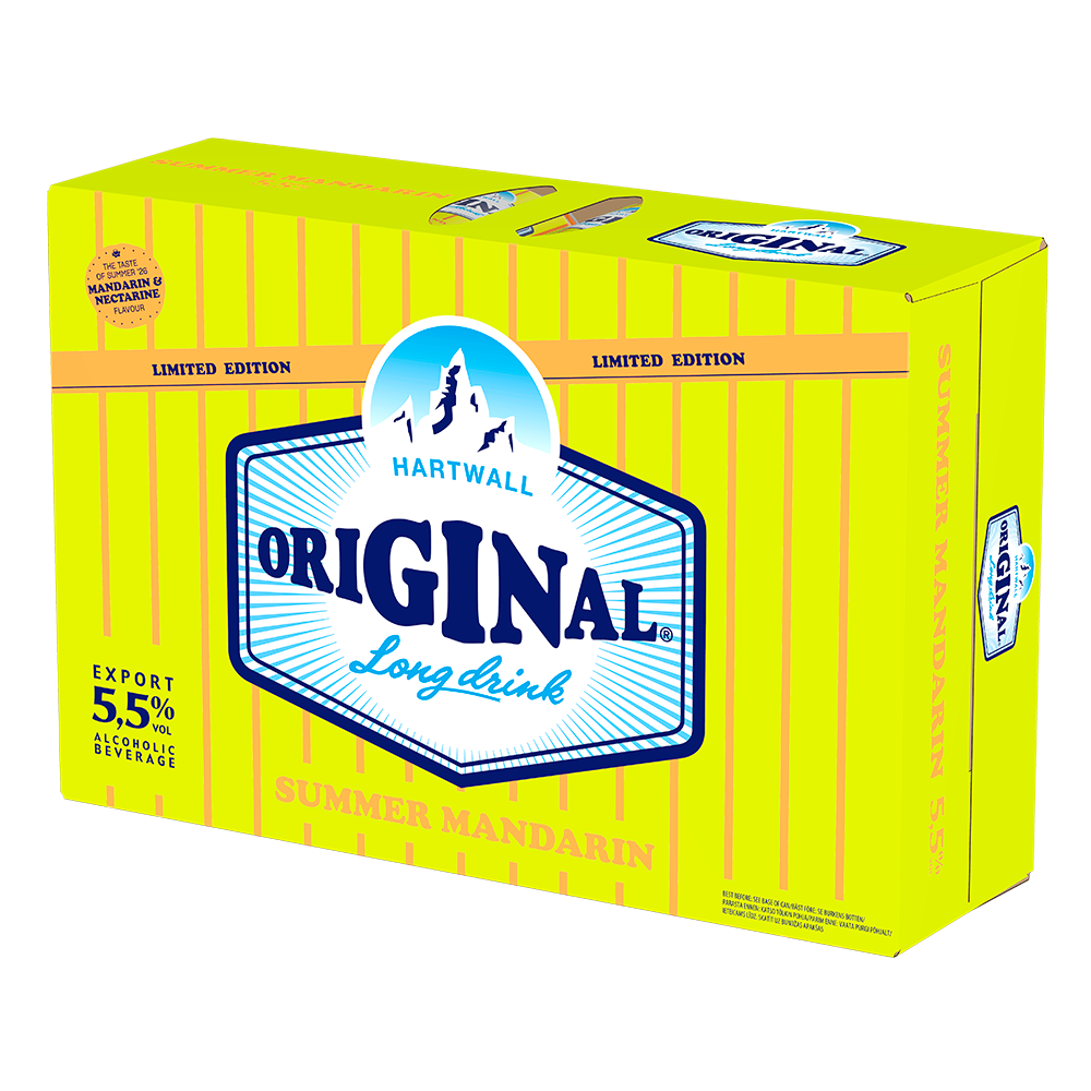 Hartwall Original Long Drink Summer Mandarin, 24-pack