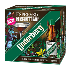 Underberg Espresso Herbtini 27%, 12 x 2 cl