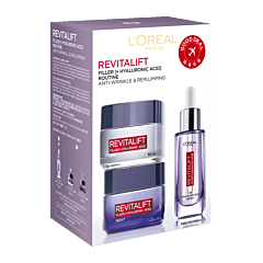 L'ORÉAL PARIS Revitalift Filler Program Set (Day Cream 50 ml + Night Cream 50 ml + Serum 30 ml)