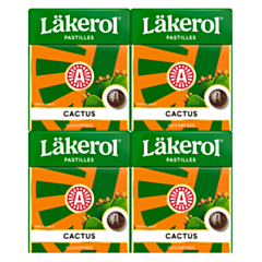 Läkerol Cactus sugar-free, 4-pack