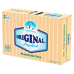Hartwall Original Long Drink Peach Tea, 24-pack