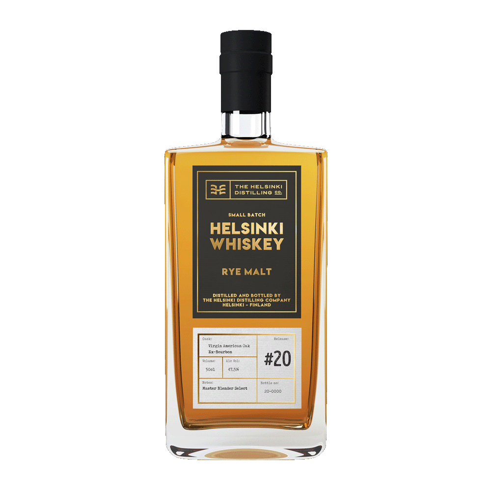 Helsinki Whiskey 100 % Rye Malt 47,5 %, 50 cl