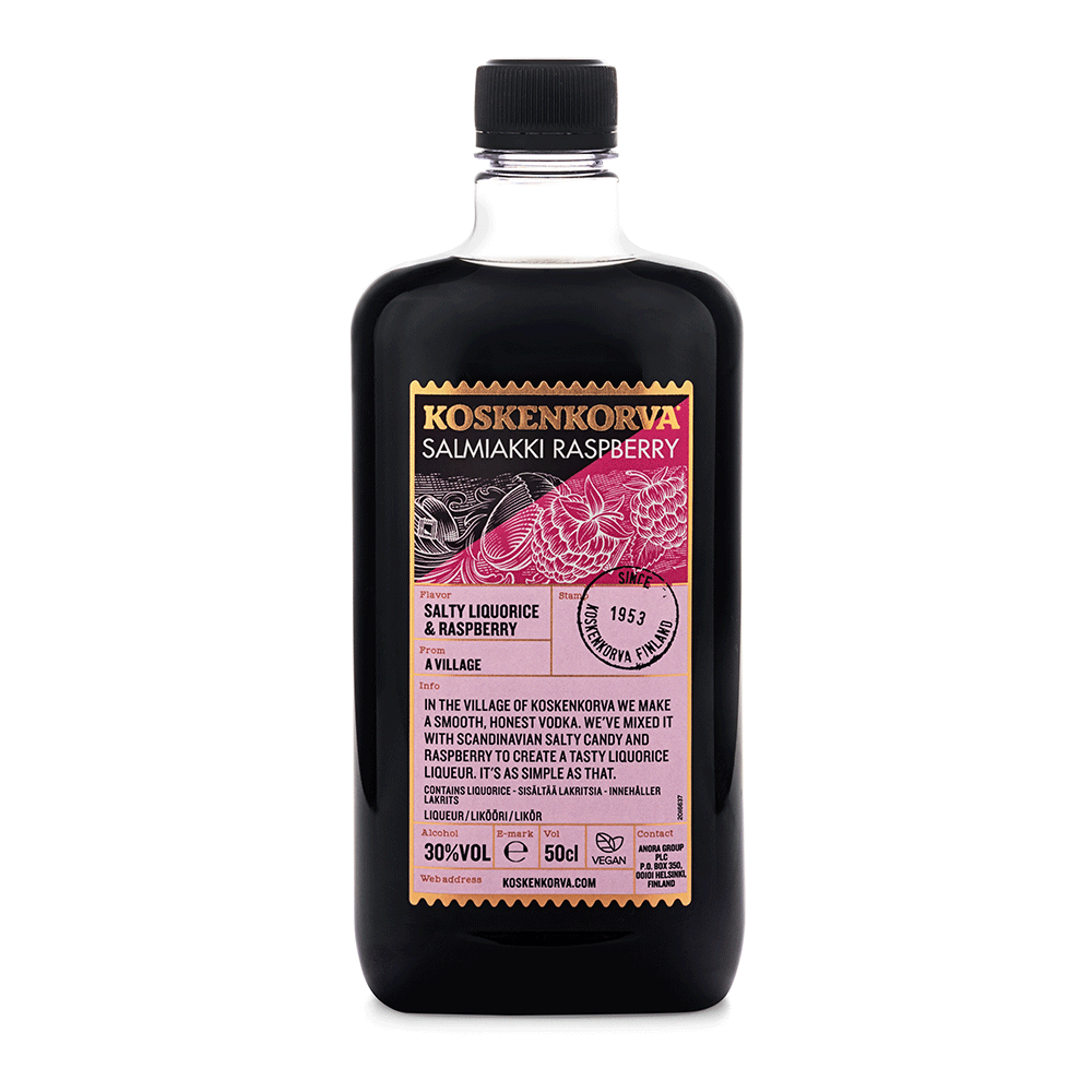 Koskenkorva Salmiakki-Vadelma 6 x 50 cl