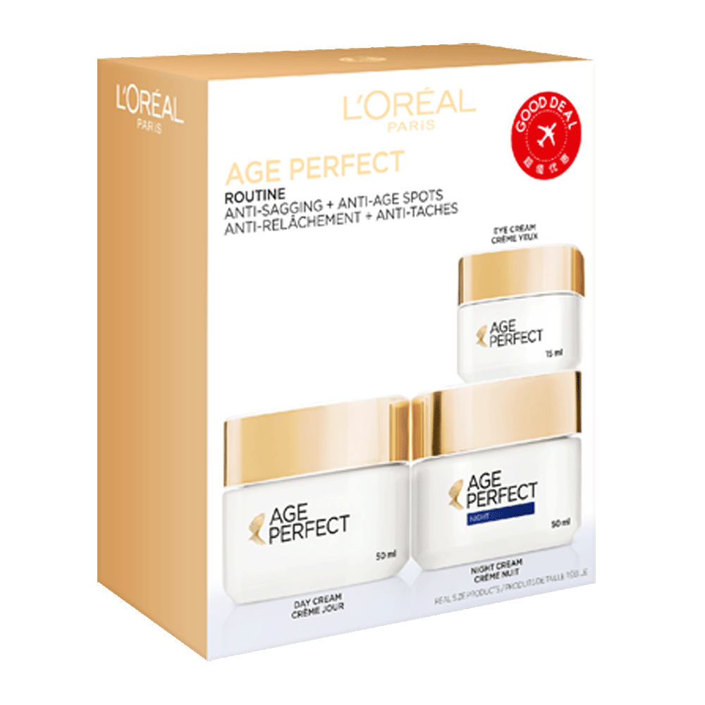 L'ORÉAL PARIS Age Perfect Set (Day Cream 50 ml + Night Cream 50 ml + Eye Cream 15 ml)