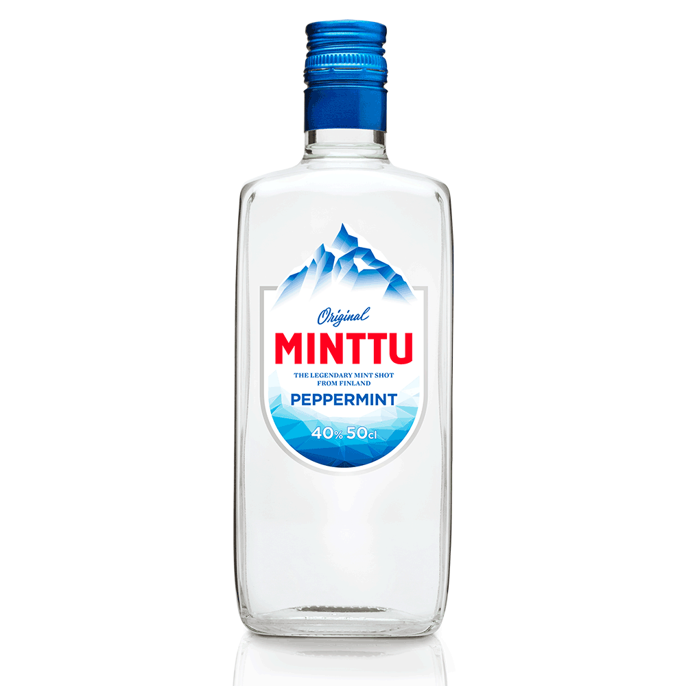 Minttu 40 % Peppermint, 3 x 50 cl