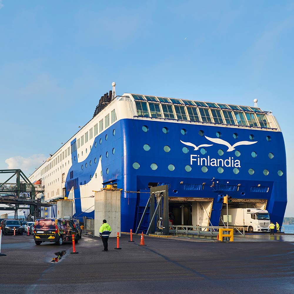 MS Finlandia in the harbour.