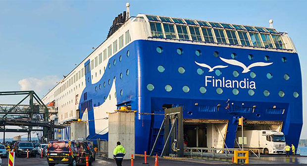 MS Finlandia in the harbour.