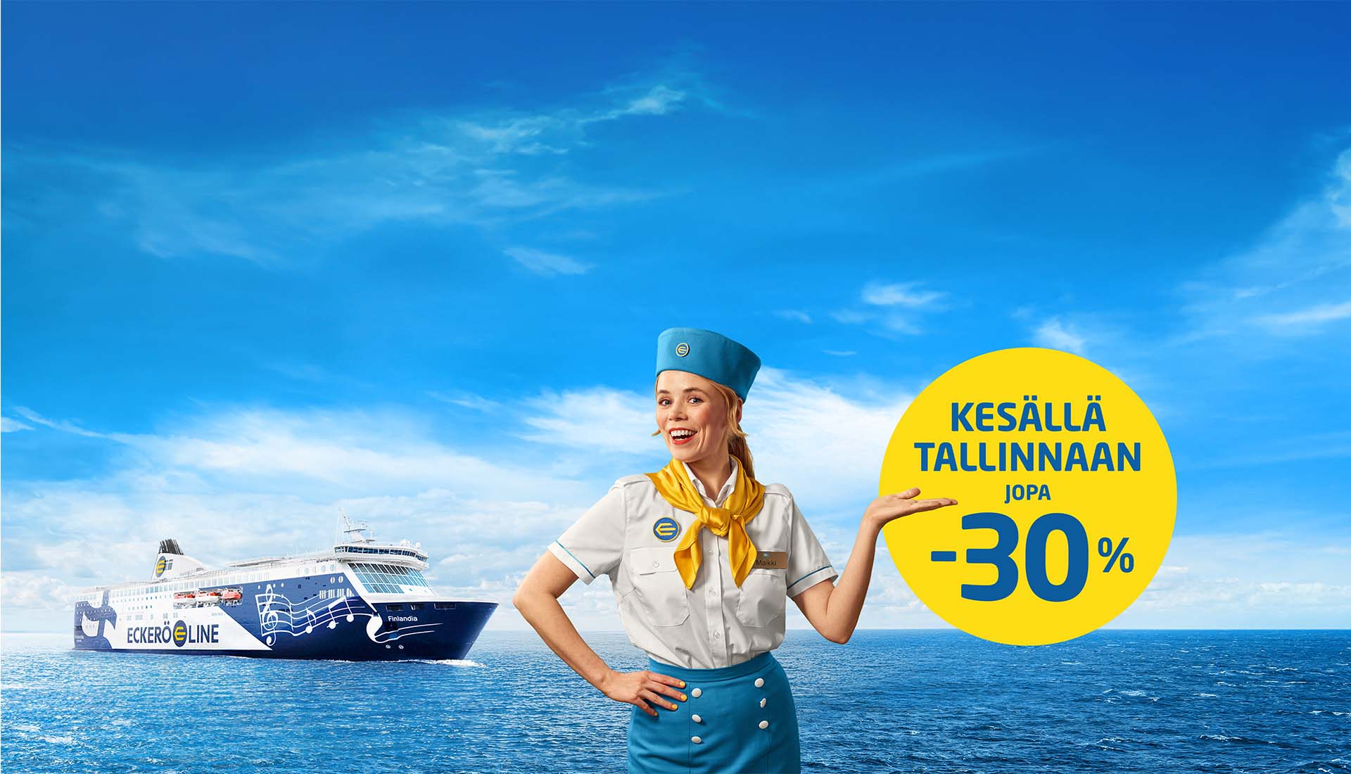 Maikki ja tarjousmerkki: Kes&auml;ll&auml; Tallinnaan jopa -30 %