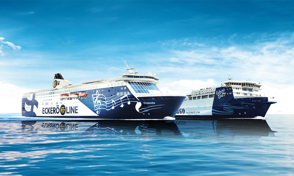 Finlandia ja Finbo Cargo merellä