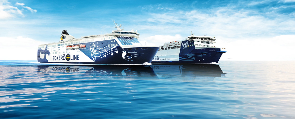 Finlandia ja Finbo Cargo merellä